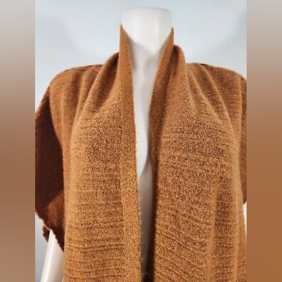 Universal Thread - Open Front Longline Blanket Cardigan - OS (Mustard Yellow) - Picture 11 of 16